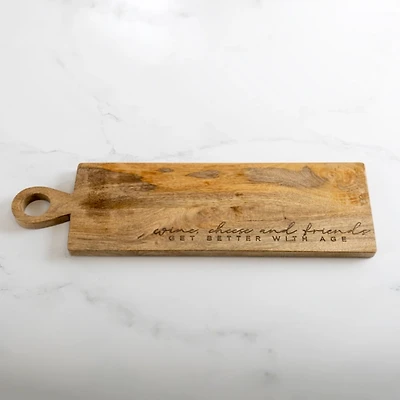 Wine, Cheese, and Friends Serving Board