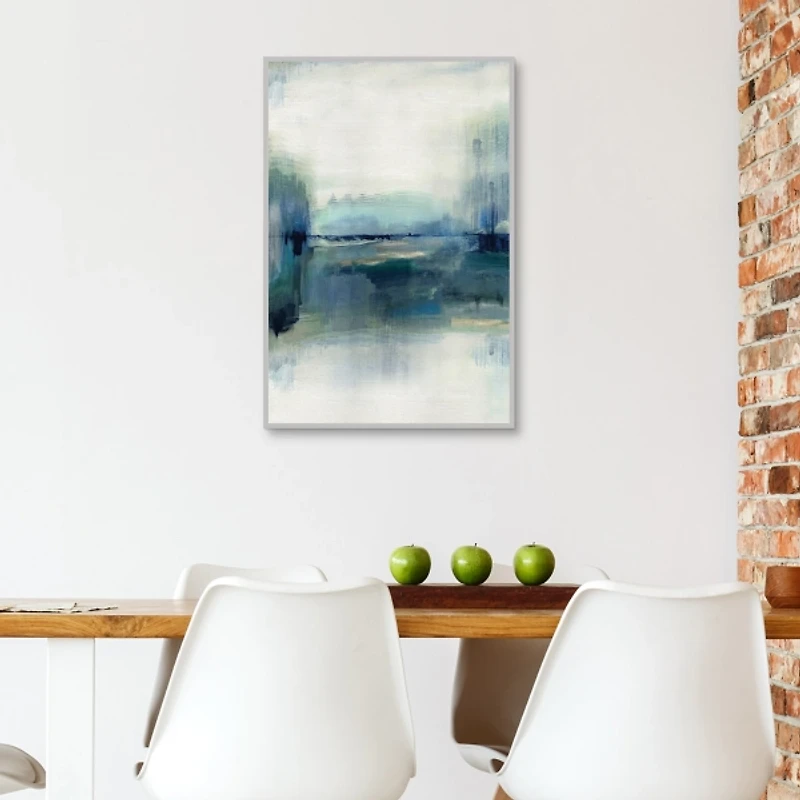 Indigo Meadow Framed Canvas Art Print