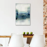 Indigo Meadow Framed Canvas Art Print