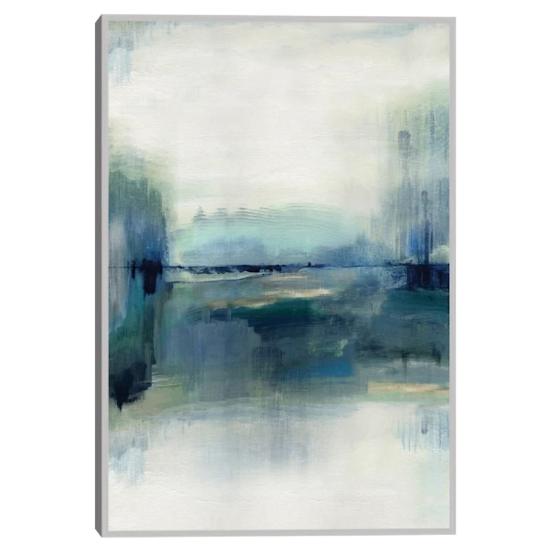 Indigo Meadow Framed Canvas Art Print