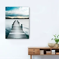 Jetty Dock Giclee Canvas Art Print, 48x36 in.