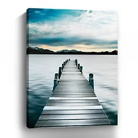 Jetty Dock Giclee Canvas Art Print, 48x36 in.