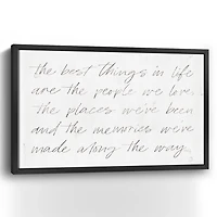 Best Things Framed Canvas Art Print, 38x26 in.