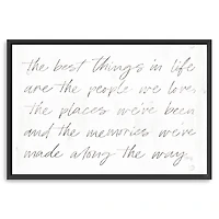 Best Things Framed Canvas Art Print, 38x26 in.