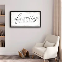 Family Branches Framed Canvas Art Print, 42x22 in.
