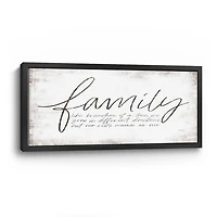 Family Branches Framed Canvas Art Print, 42x22 in.