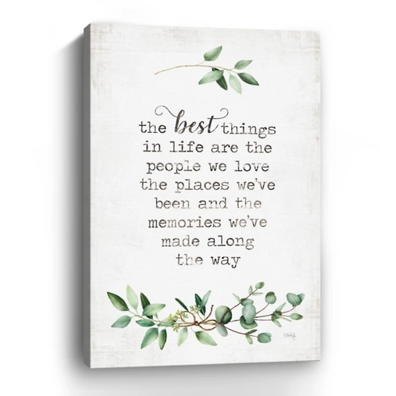 Best Things in Life Canvas Art Print, 24x36 in.
