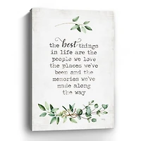 Best Things in Life Canvas Art Print, 24x36 in.