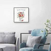 Floral Bouquet Freedom to Sparkle Canvas Art Print