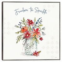 Floral Bouquet Freedom to Sparkle Canvas Art Print