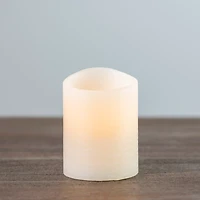 Rustic Ivory LED Pillar Candle