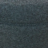 Navy Upholstered Round Storage Ottoman