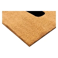 Natural and Black Coir Hello Doormat, 36x24 in.