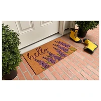 Lavender Hello Doormat