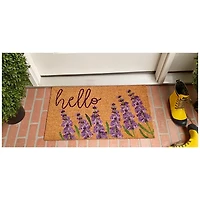 Lavender Hello Doormat