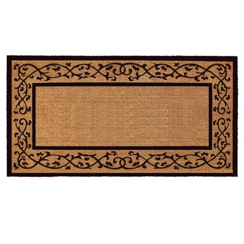 Natural and Black Abby Doormat