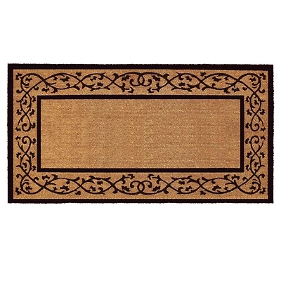 Natural and Black Abby Doormat, 48x30 in.