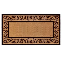 Natural and Black Abby Doormat, 72x36 in.