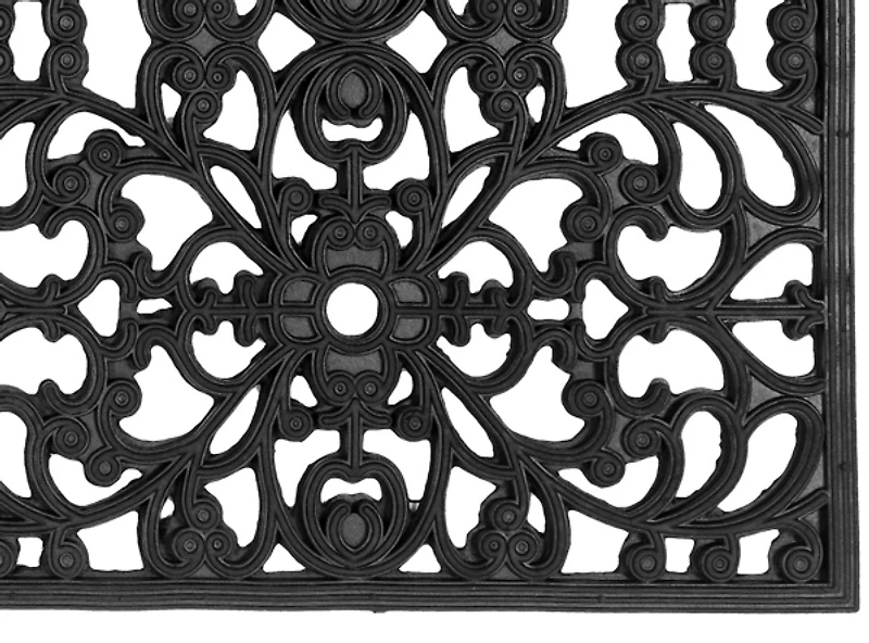 Black Sienna Rubber Doormat, 48x22 in.