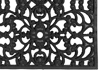 Black Sienna Rubber Doormat, 48x22 in.