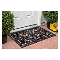 Ornate Penelope Durable Rubber Doormat, 36x24 in.