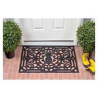 Ornate Penelope Durable Rubber Doormat, 36x24 in.