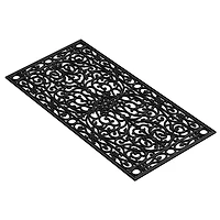 Ornate Art Deco Rubber Doormat, 48x22 in.