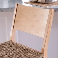 Basketweave Seat Counter Stools, Set of 2