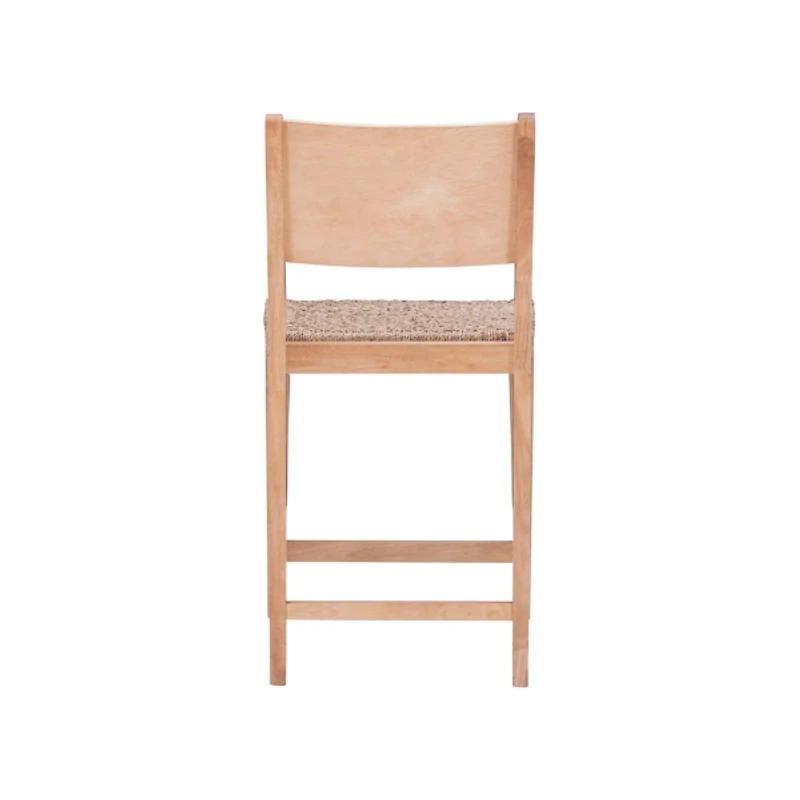 Basketweave Seat Counter Stools, Set of 2