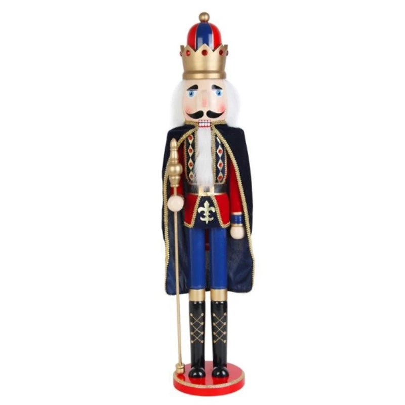 Blue and Red with Gold Trim King Nutcracker