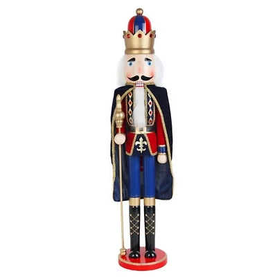 Blue and Red with Gold Trim King Nutcracker