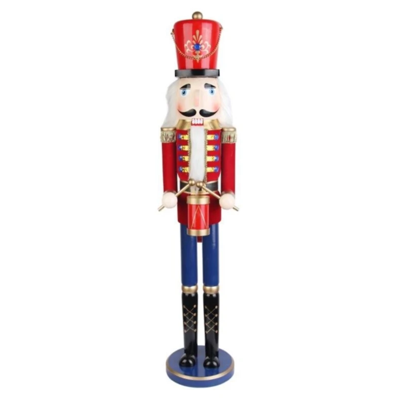 Red and Blue Drummer Boy Nutcracker