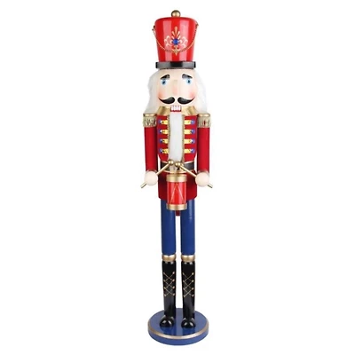 Red and Blue Drummer Boy Nutcracker