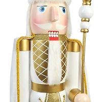 White and Gold King Nutcracker