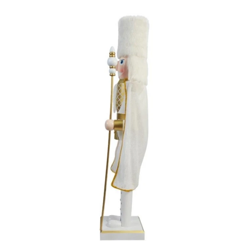 White and Gold King Nutcracker