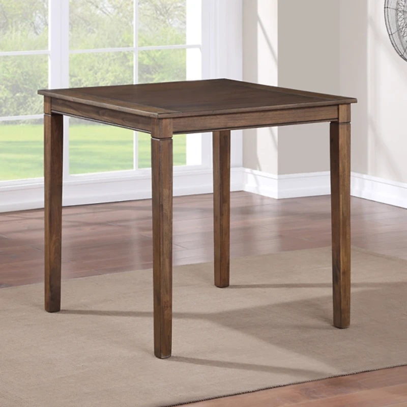 Brown Wood Counter Stool 5-pc. Dining Set