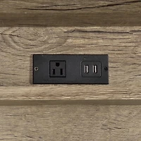 Gray Finish X Frame Wooden Hinged Top Desk