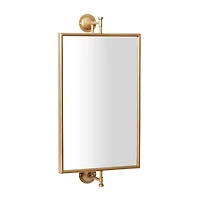 Metallic Gold Metal Frame Wall Mirror