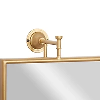 Metallic Gold Metal Frame Wall Mirror