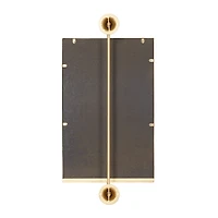 Metallic Gold Metal Frame Wall Mirror