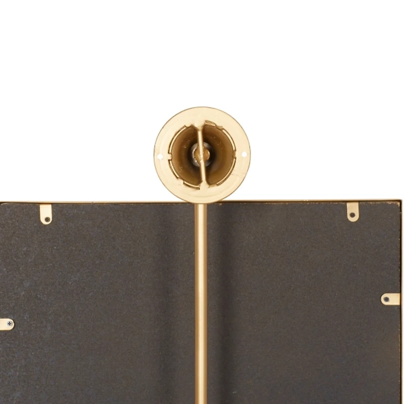 Metallic Gold Metal Frame Wall Mirror