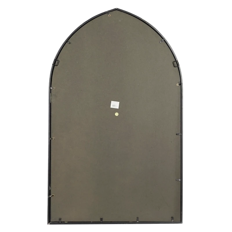Black Metal Arch Framed Mirror