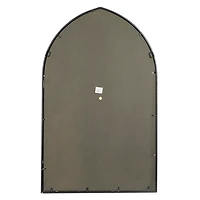 Black Metal Arch Framed Mirror