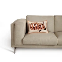 Pumpkin Duo Embroidered Lumbar Pillow