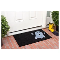 Black and White Ghost Coir Doormat