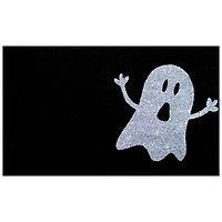 Black and White Ghost Coir Doormat