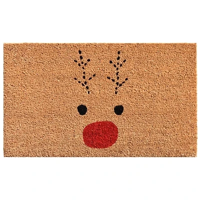Natural Rudolph Coir and Vinyl Doormat, 29 in.
