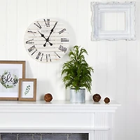 Cedar Pine Mini Tree in Corrugated Metal Planter