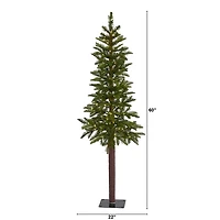 5 ft. Lit Twinkling Alaskan Alpine Christmas Tree