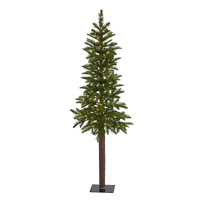 5 ft. Lit Twinkling Alaskan Alpine Christmas Tree